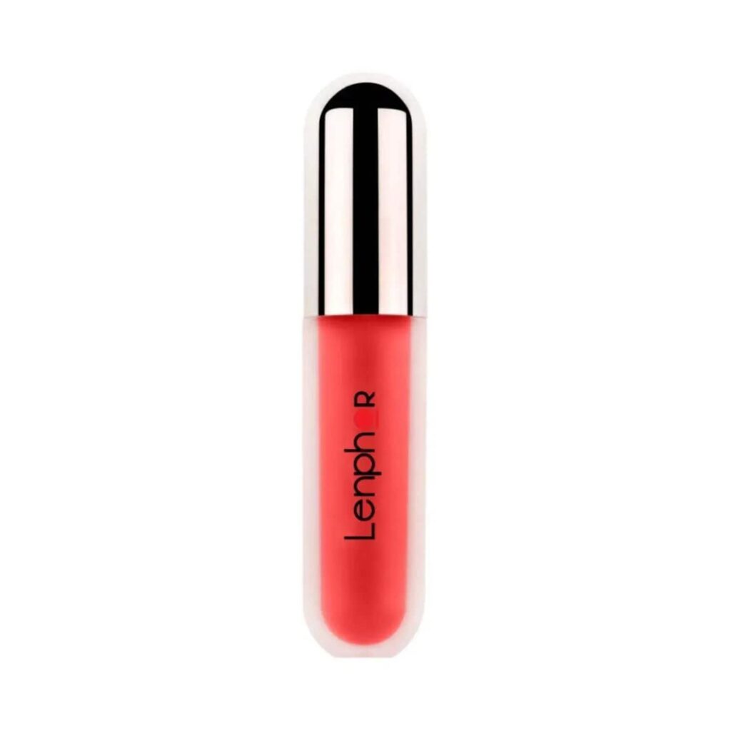 Lenphor Lasche It Liquid Lipstick - 03 Carmine Red (5ml) - Lenphor