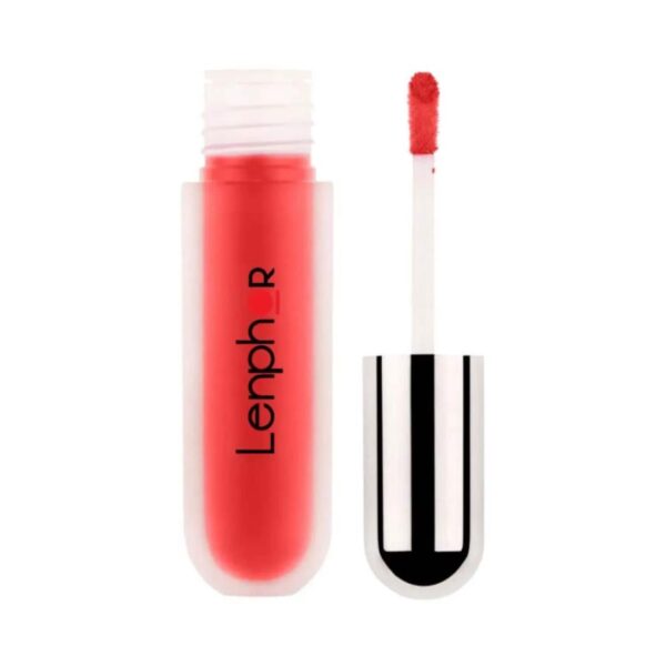 Lenphor Lasche It Liquid Lipstick - 03 Carmine Red (5ml) - Lenphor