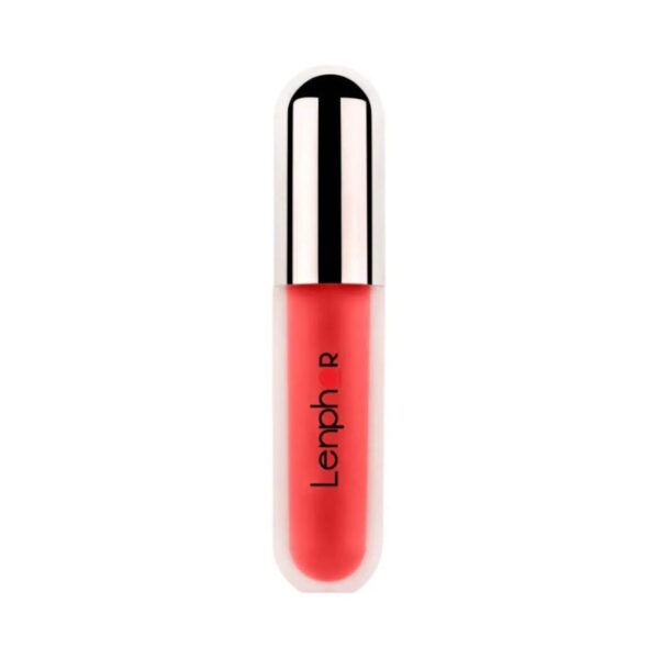 Lenphor Lasche It Liquid Lipstick - 03 Carmine Red (5ml) - Lenphor