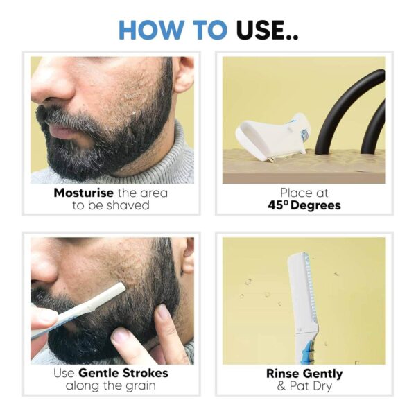 LetsShave Balls Trimmer-Body Groomer-Green & Beard Pen Styler & Trimmer -White, Blue (3Pcs) Combo - LetsShave