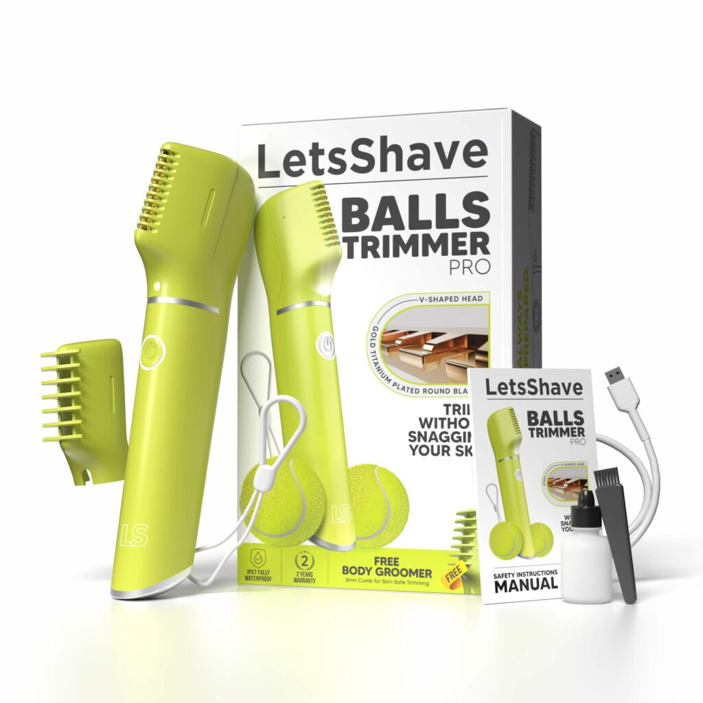 LetsShave Balls Trimmer & Body Groomer - Green - LetsShave