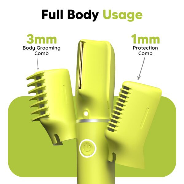 LetsShave Balls Trimmer & Body Groomer - Green - LetsShave