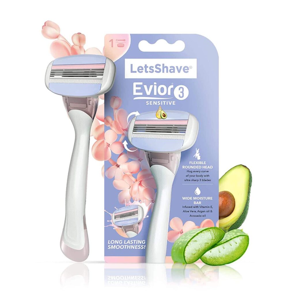 LetsShave Evior 3 Sensitive Shaving Razor (1 Pc) - LetsShave