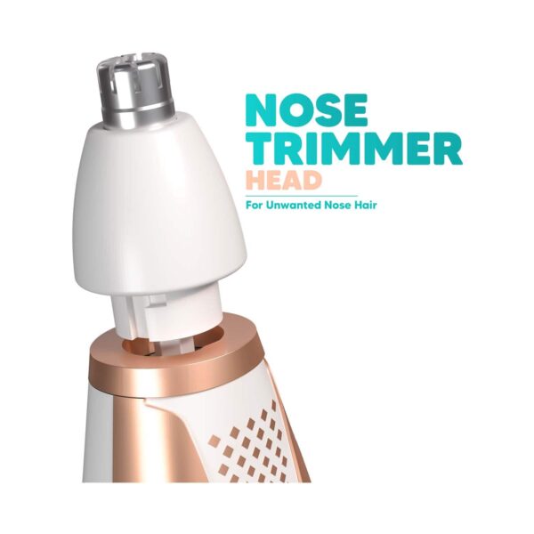 LetsShave Evior 6-In-1 Face And Body Trimmer Set - Gold, White - LetsShave