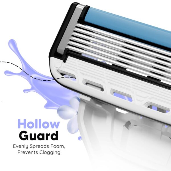LetsShave Evior 6 Portable Razor and Transparent Shave Gel (2 pcs) - LetsShave