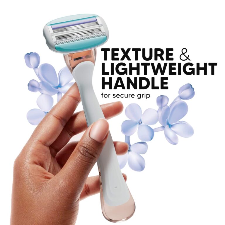 LetsShave Evior 6 Shaving Razor + Shaving Razor Blade 4Pcs + Whipped Shave Cream 100 ml for Women - LetsShave