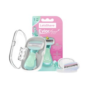 LetsShave Evior Flyyy System Compact Razor for Women with Extra Blade (2 pcs) - LetsShave