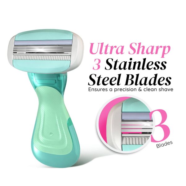 LetsShave Evior Flyyy System Compact Razor for Women with Extra Blade (2 pcs) - LetsShave