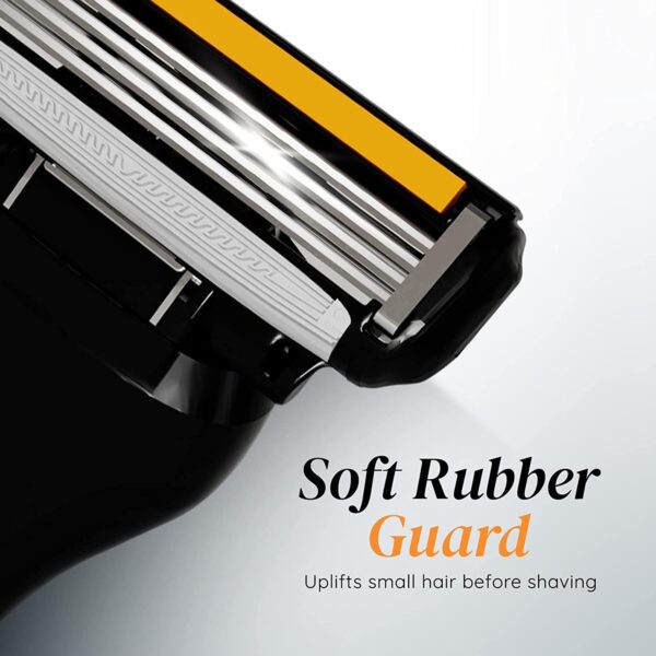 LetsShave Pro 4 Shaving Razor For Men - Black, Grey - LetsShave