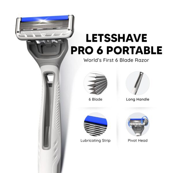 LetsShave Pro 6 Portable Travel kit (5 pcs) - LetsShave