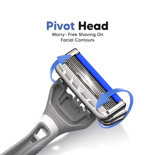 LetsShave Pro 6 Portable Trial Kit Razor for Men with Shave Foam (2 pcs) - LetsShave