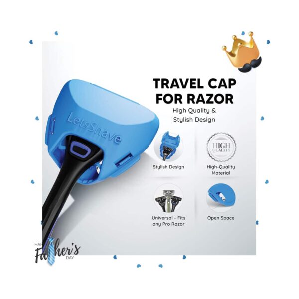 LetsShave Pro 6 Premium Gift Set Includes 6 Blade Razor with Cartridges (8Pcs) - LetsShave