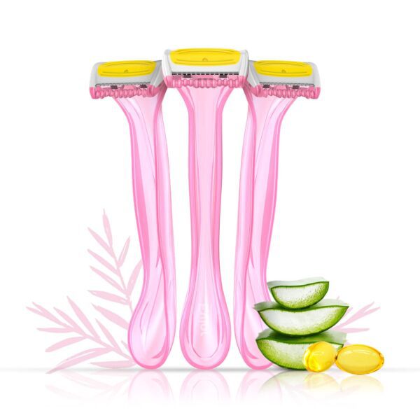 LetsShave Reusable Evior Bikini Line Razor for Women (3 pcs) - LetsShave