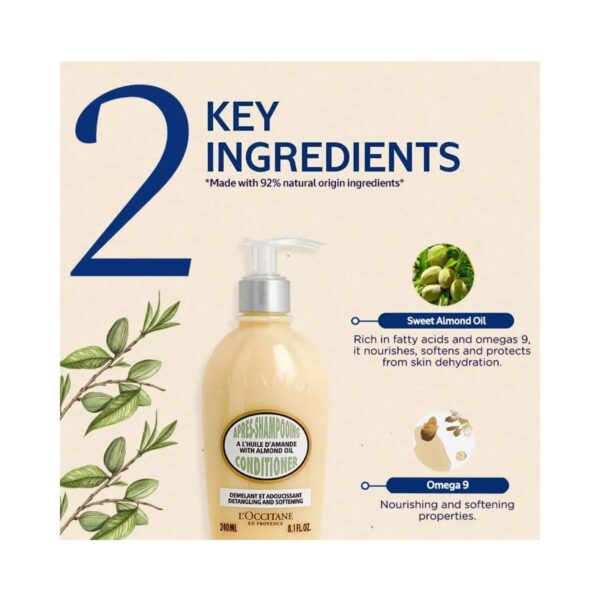 L'occitane Almond Conditioner - (240ml) - L'occitane