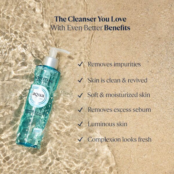 L'occitane Aqua Gel Cleanser - (195ml) - L'occitane