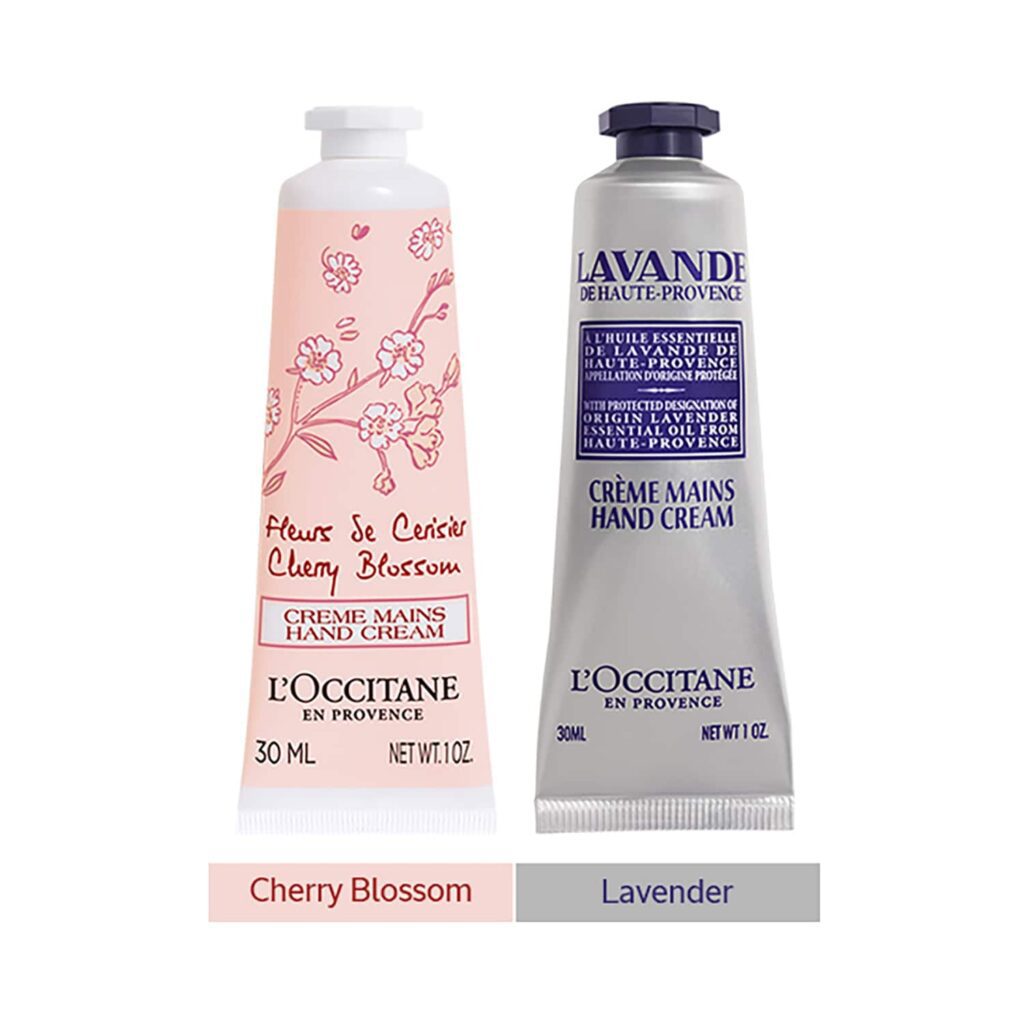 L'Occitane Bloom & Calm Hand Care Duo - Cherry & Lavender Hand Cream - L'occitane