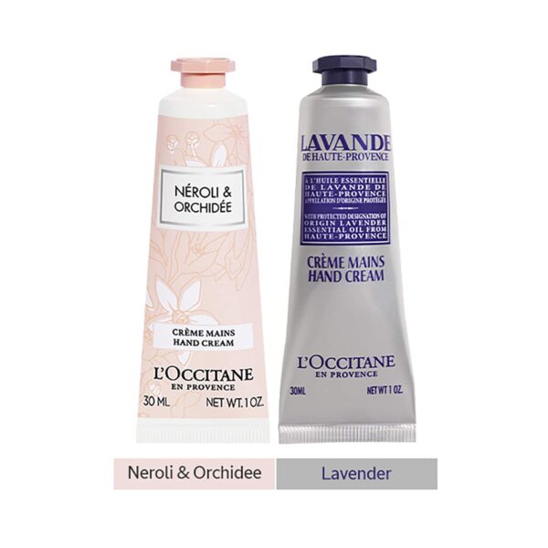 L'Occitane Bloom & Calm Hand Care Duo - Neroli & Orchidee and Lavender Hand Cream - L'occitane