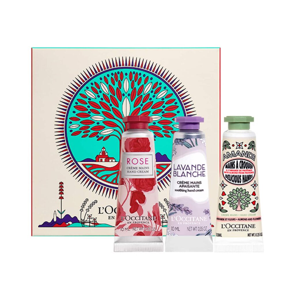 L'occitane Hand Cream Trio Set Almond White Lavender & Rose - L'occitane