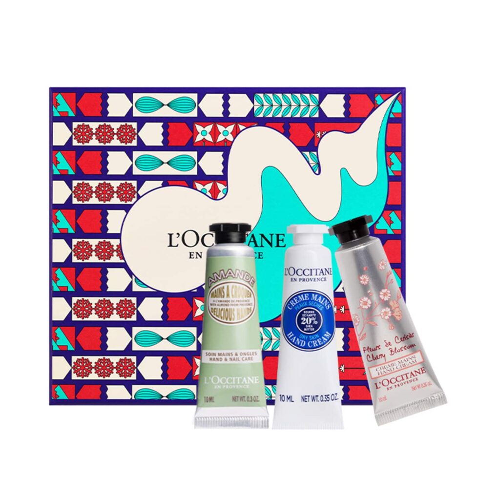 L'occitane Hand Cream Trio Set Shea Butter Almond & Cherry Blossom - L'occitane