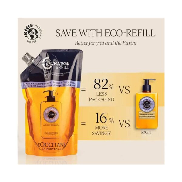 L'occitane Hands & Body Lavender Liquid Soap Refill - (500ml) - L'occitane