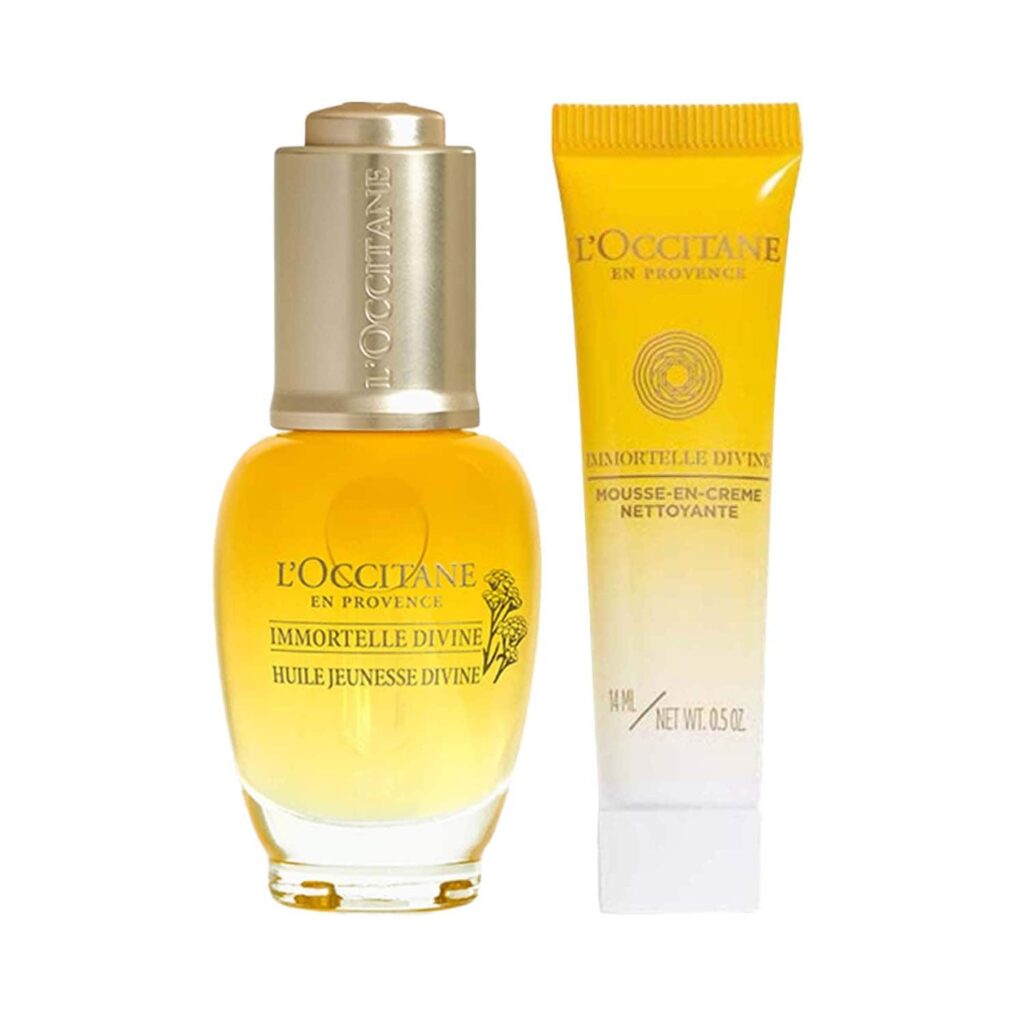 L'Occitane Immortelle Divine Radiance Ritual - Cleanser & Face Oil Combo - L'occitane