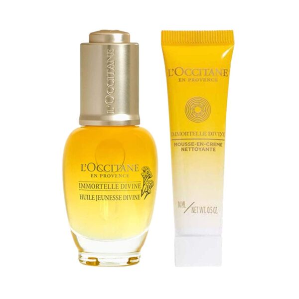 L'Occitane Immortelle Divine Radiance Ritual - Cleanser & Face Oil Combo - L'occitane