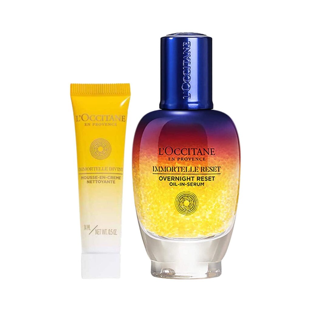 L'Occitane Immortelle Glow Duo - Cleanser & Serum Combo - L'occitane