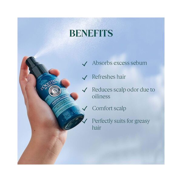 L'occitane Purifying Freshness Dry Shampoo Mist (80 ml) - L'occitane