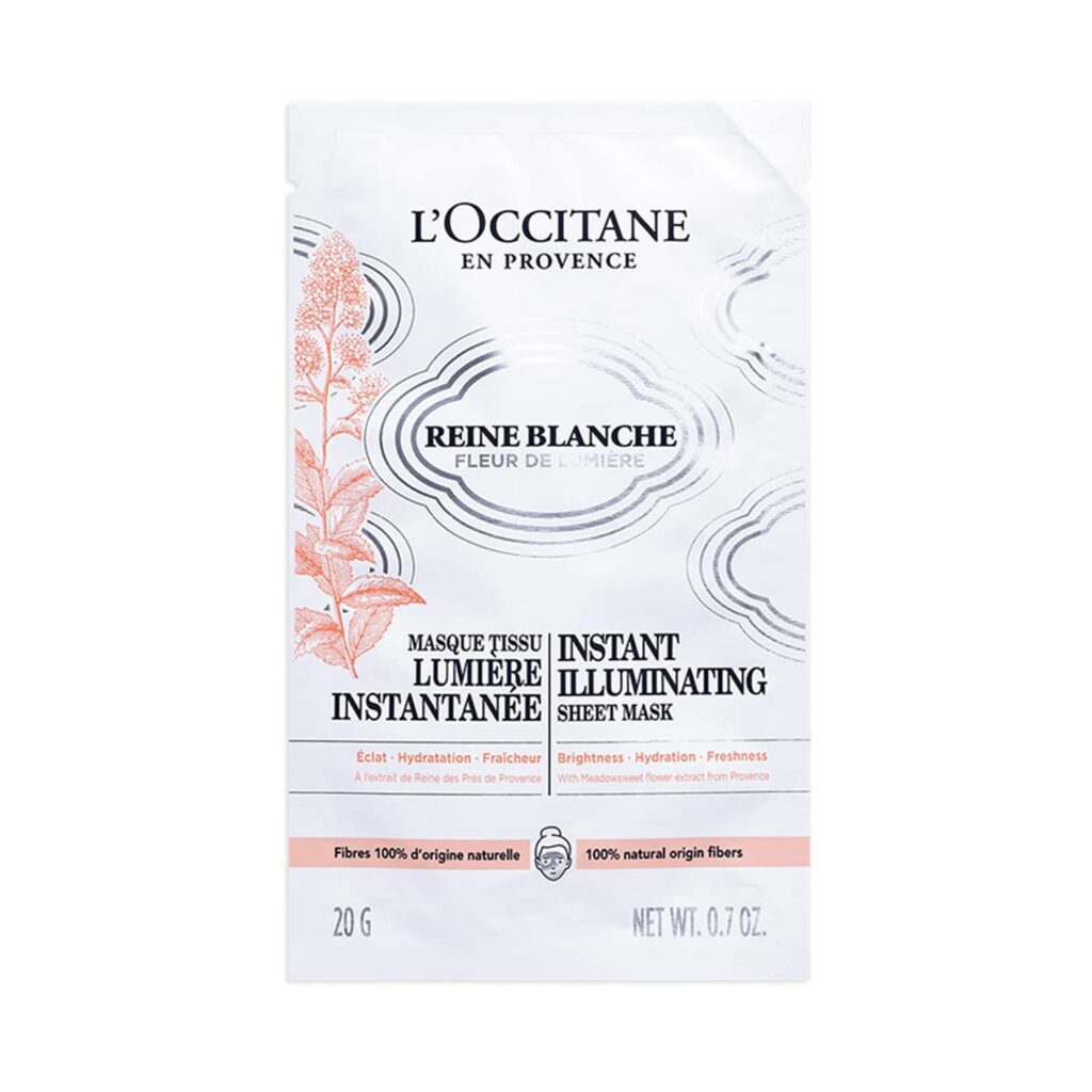 L'occitane Reine Blanche Sheet Mask (20 g) - L'occitane