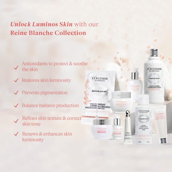 L'occitane Reine Blanche Sheet Mask (20 g) - L'occitane