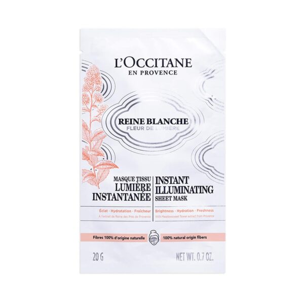 L'occitane Reine Blanche Sheet Mask (20 g) - L'occitane