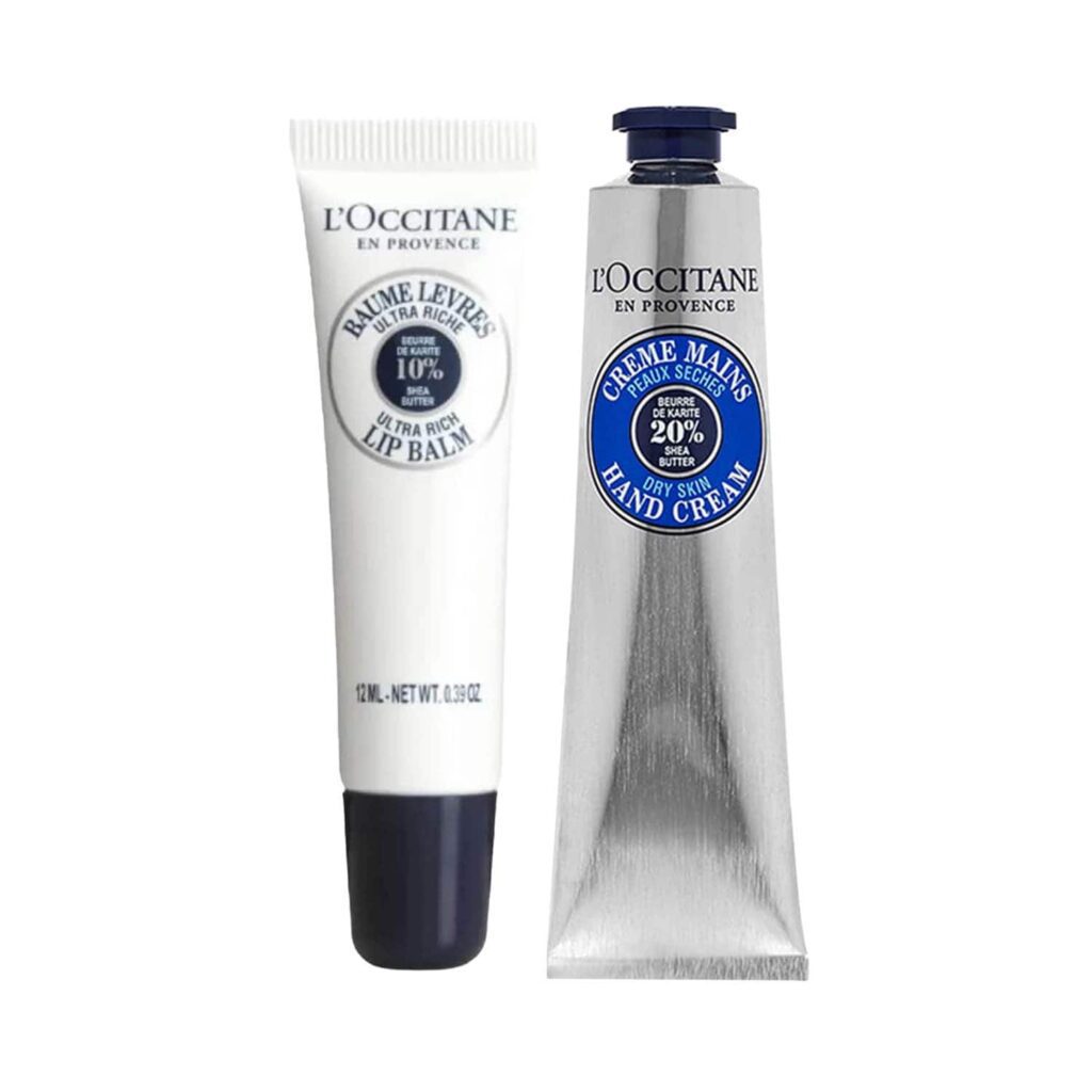 L'Occitane Shea Butter Hydration Duo - Hand Cream & Lip Balm Combo - L'occitane