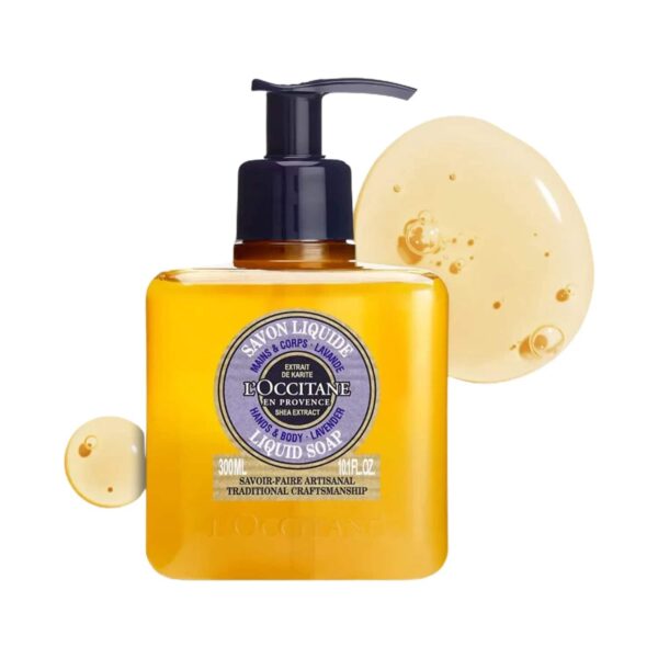 L'occitane Shea Hands & Body Lavender Liquid Soap - (300ml) - L'occitane