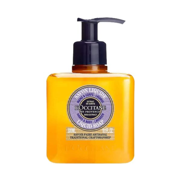 L'occitane Shea Hands & Body Lavender Liquid Soap - (300ml) - L'occitane