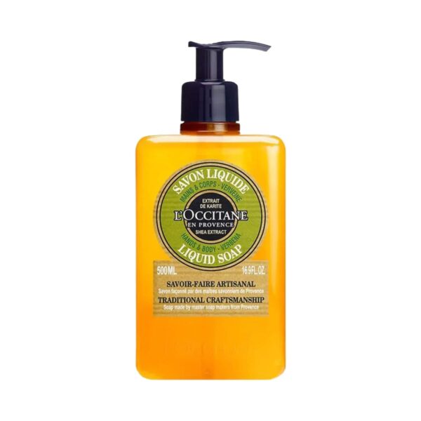 L'occitane Shea Hands & Body Verbena Liquid Soap - (500ml) - L'occitane