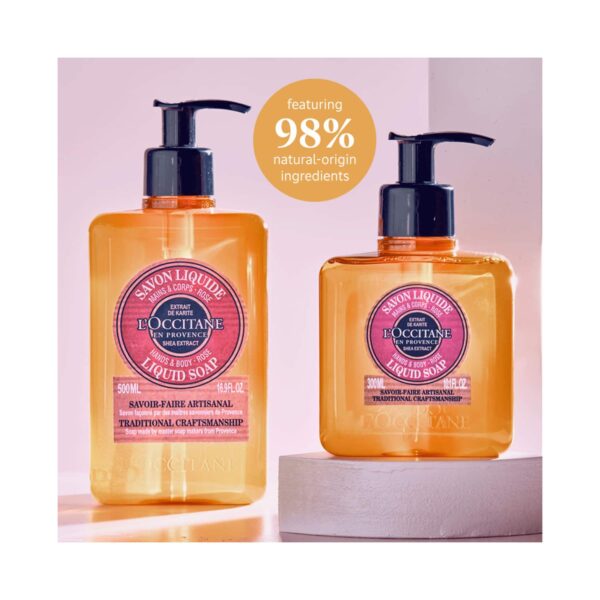 L'occitane Shea Rose Liquid Soap (300ml) - L'occitane
