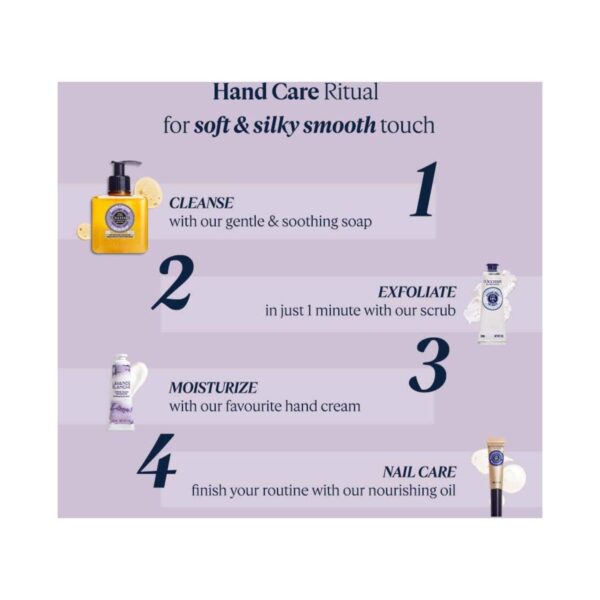 L'occitane White Lavender Hand Cream (30 ml) - L'occitane
