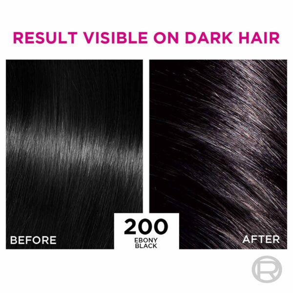 L'Oreal Paris Casting Creme Gloss Hair Color - 200 Ebony Black (87.5g+72ml) - L'Oreal Paris