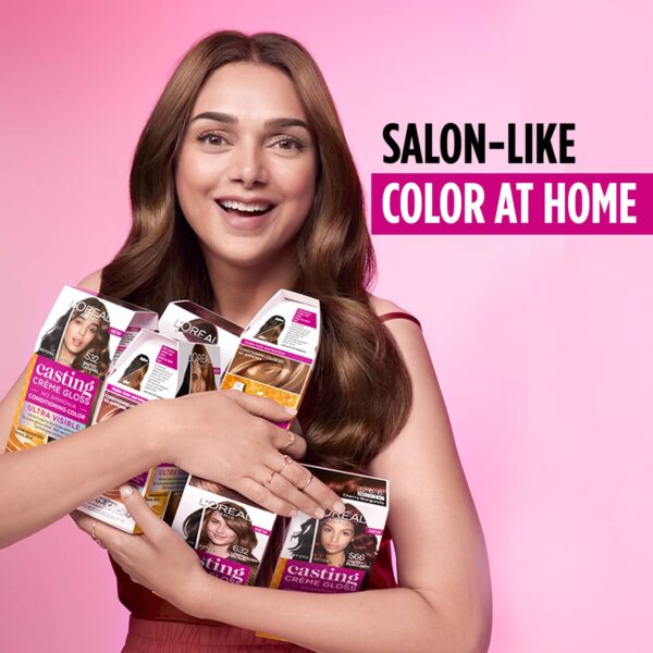 L'Oreal Paris Casting Creme Gloss Hair Color - 316 Burgundy (87.5 g + 72 ml) - L'Oreal Paris