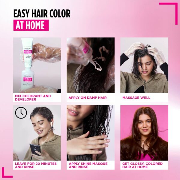 L'Oreal Paris Casting Creme Gloss Hair Color - 316 Burgundy (87.5 g + 72 ml) - L'Oreal Paris