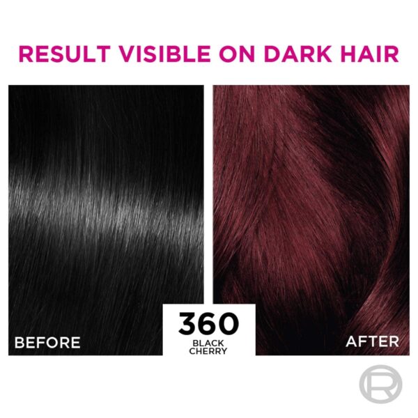 L'Oreal Paris Casting Creme Gloss Hair Color, 360 Black Cherry, 87.5g+72ml - L'Oreal Paris