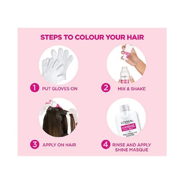 L'Oreal Paris Casting Creme Gloss Hair Color, 415 Iced Chocolate, 87.5g+72ml - L'Oreal Paris