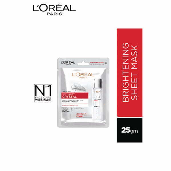 L'Oreal Paris Crystal Clear Skin Combo - Pack of 2 (Micro-essence & Sheet Mask) - L'Oreal Paris