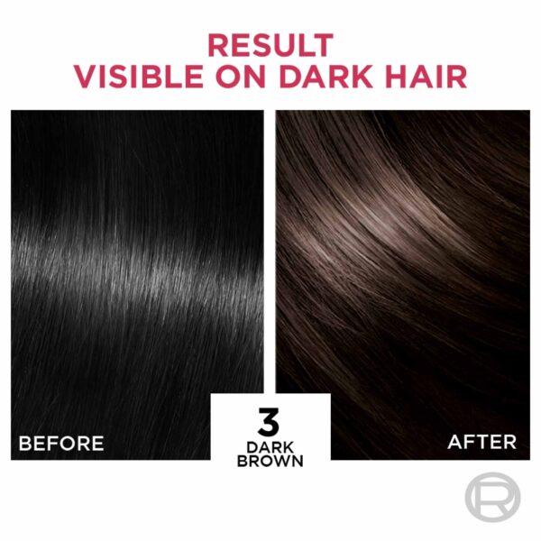 L'Oreal Paris Excellence Creme Hair Color, 3 Dark Brown/Natural Darkest Brown, 72ml+100g - L'Oreal Paris