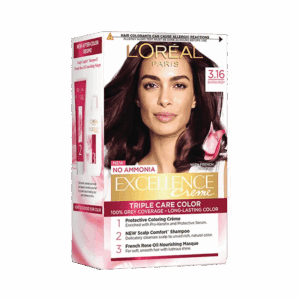 L'Oreal Paris Excellence Creme Hair Color, 3.16 Burgundy, 72ml+100g - L'Oreal Paris