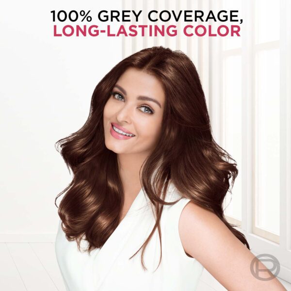 L'Oreal Paris Excellence Creme Hair Color, 4 Natural Brown -72ml+100g - L'Oreal Paris