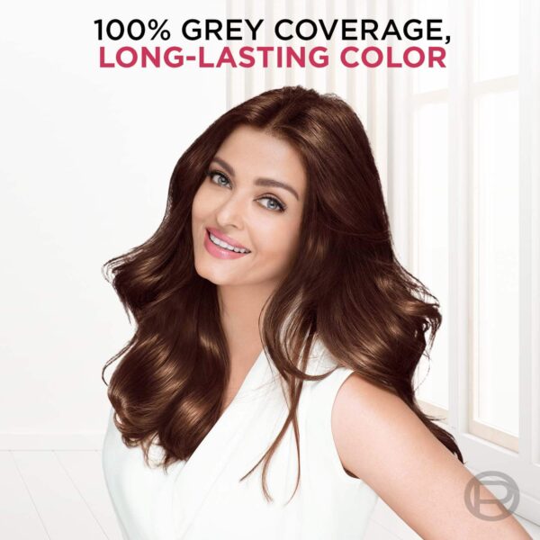 L'Oreal Paris Excellence Creme Hair Color, 4.2 Plum Brown, 72ml+100g - L'Oreal Paris