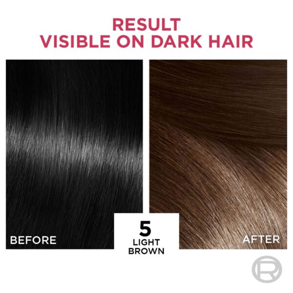 L'Oreal Paris Excellence Creme Hair Color - 5 Light Brown Natural Brown (72ml+100g) - L'Oreal Paris