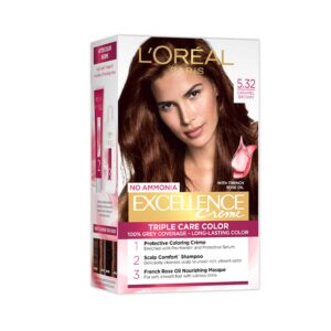 L'Oreal Paris Excellence Creme Hair Color - 5.32 Caramel Brown (100g+72ml) - L'Oreal Paris