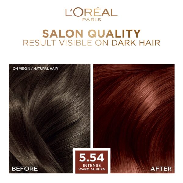 L'Oreal Paris Excellence Fashion Highlights Hair Color 5.54 Intense Warm Auburn (172 ml) - L'Oreal Paris